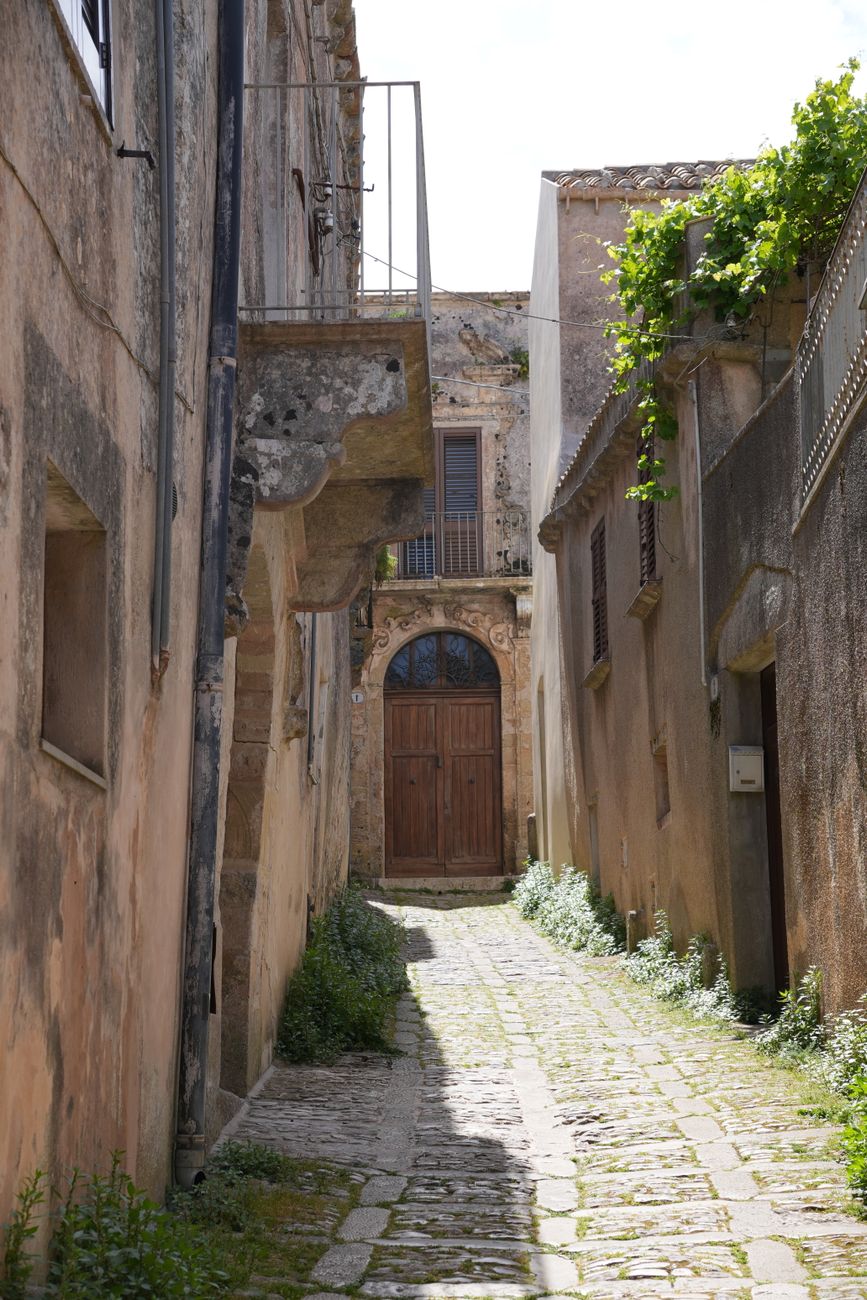 Ancient stone street in Mediterranean village
